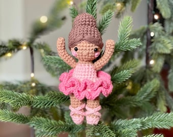 Crochet Ballerina Ornament Pattern: Amigurumi Dancer (PDF Pattern)