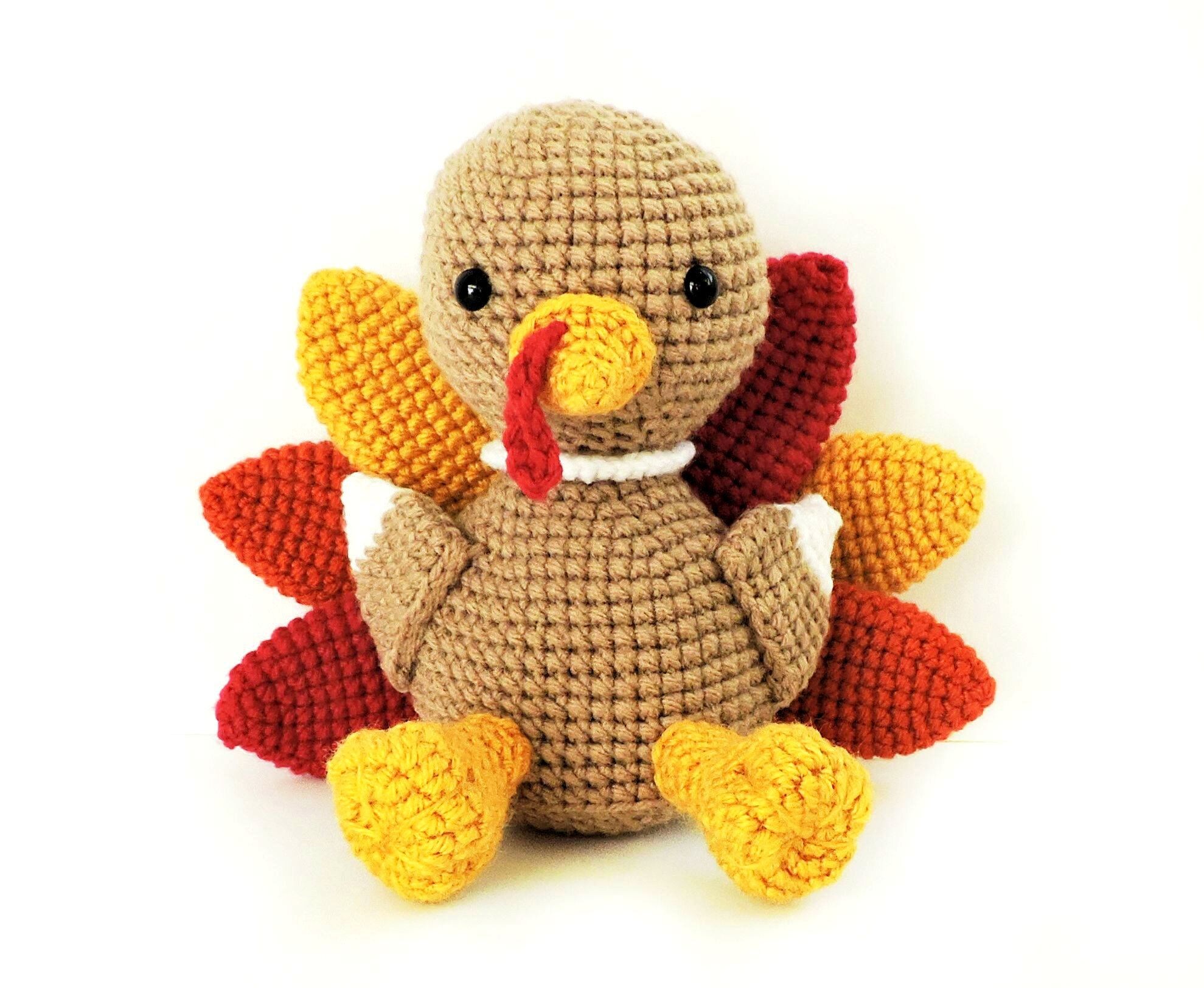 Crochet Turkey Pattern Crochet Thanksgiving Pattern Etsy