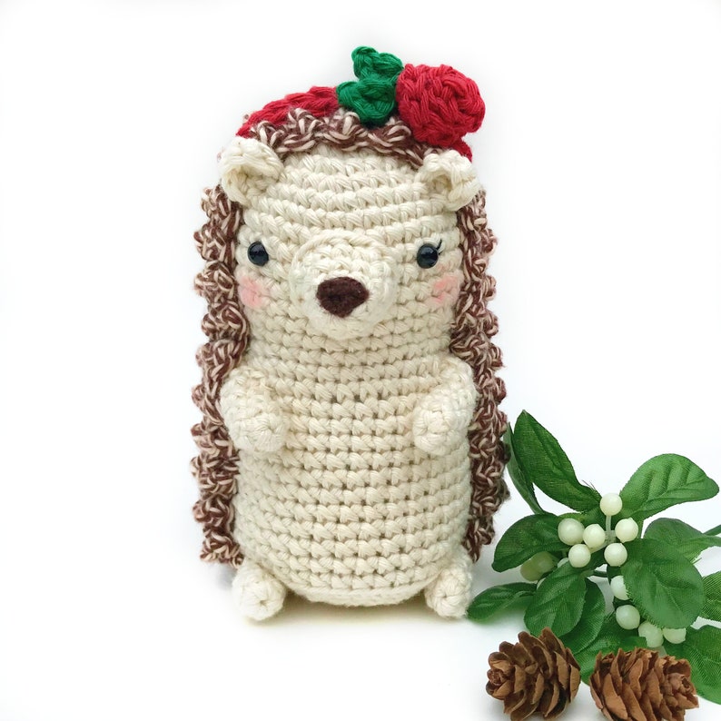 Crochet Hedgehog Pattern, Amigurumi Hedgehog Pattern, Woodland Animal Pattern, Crochet Toy Pattern image 4