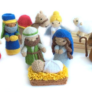 Crochet Nativity Pattern, Amigurumi Nativity Pattern, Christmas Crochet Pattern, Amigurumi Christmas Pattern, Nativity Set, Nativity Craft image 2