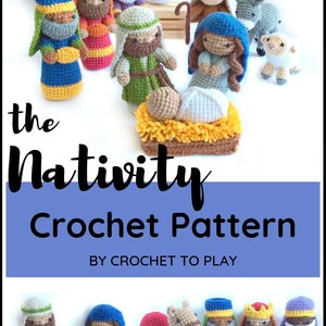 Crochet Nativity Pattern, Amigurumi Nativity Pattern, Christmas Crochet Pattern, Amigurumi Christmas Pattern, Nativity Set, Nativity Craft image 8