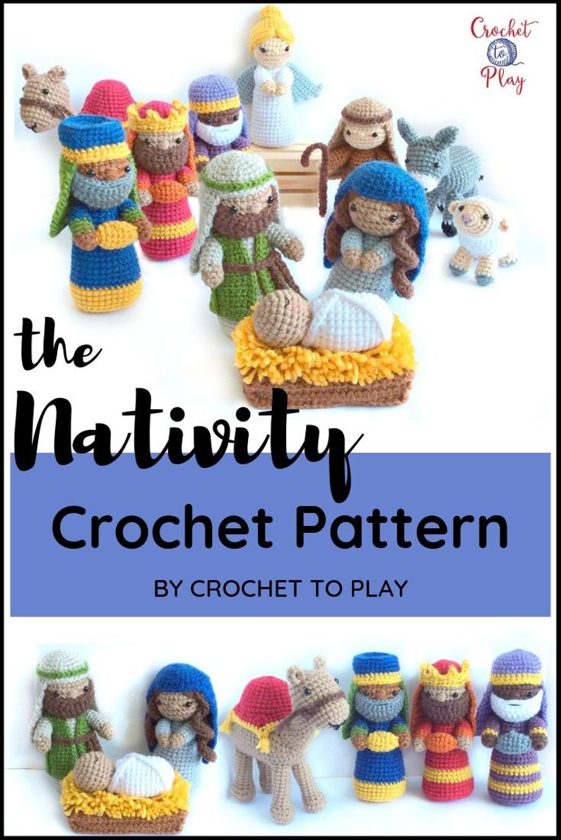 Crochet Nativity Pattern, Amigurumi Nativity Pattern, Christmas Crochet Pattern, Amigurumi Christmas Pattern, Nativity Set, Nativity Craft image 8