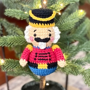 Nutcracker Crochet Pattern, Amigurumi Nutcracker Pattern, Crochet Christmas Pattern, Amigurumi Christmas Pattern, Crochet Ornament Patterns