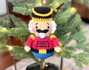 Nutcracker Crochet Pattern, Amigurumi Nutcracker Pattern, Crochet Christmas Pattern, Amigurumi Christmas Pattern, Crochet Ornament Patterns