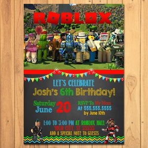 Roblox Birthday Etsy