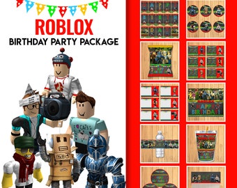 Roblox Party Package Etsy - roblox party executive package