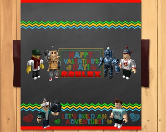 Roblox Valentine S Day Candy Wrapper Roblox Chocolate Etsy - i made roblox valentines for my kid to bring to school roblox