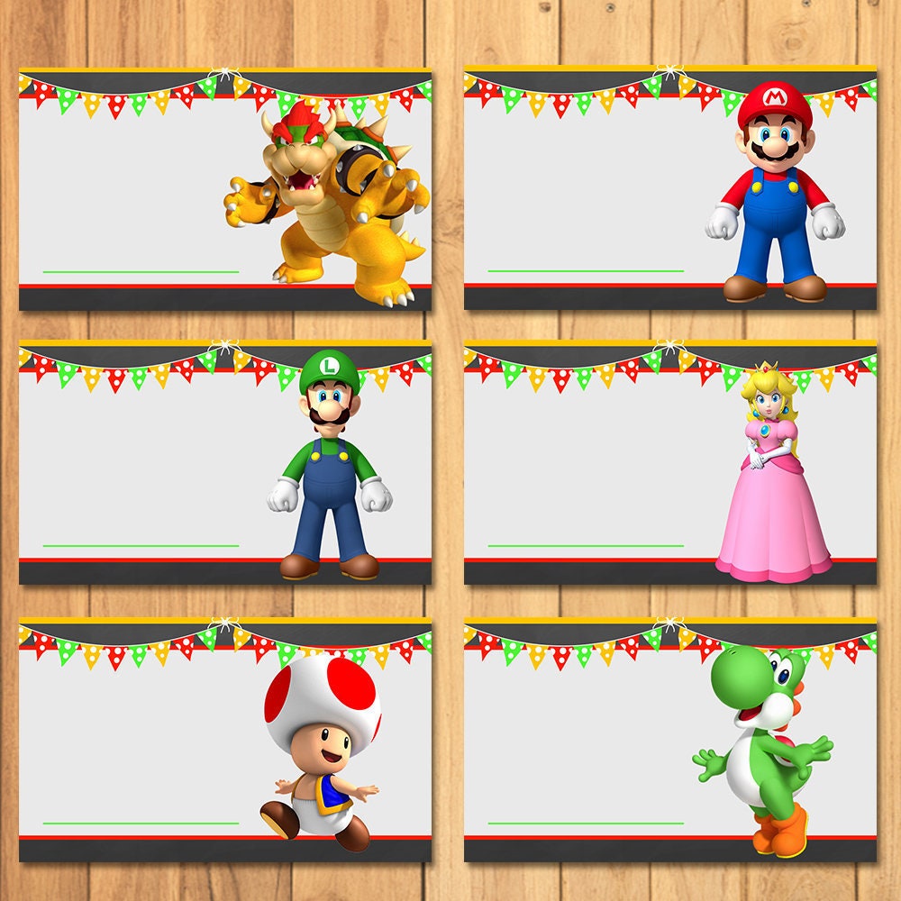 super mario brothers food tents super mario brothers etsy uk