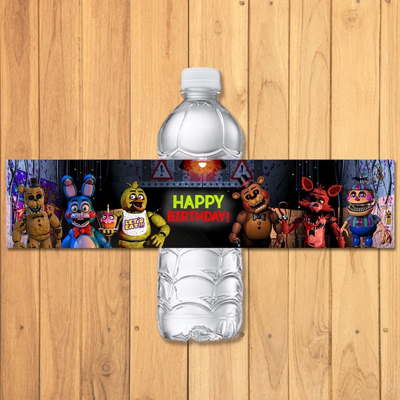 Bottle Stickers Five Nights Freddy