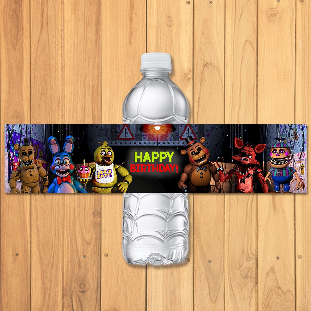 Five Nights at Freddy's (FNAF) Pringles Can Labels - FNAF Party Supplies