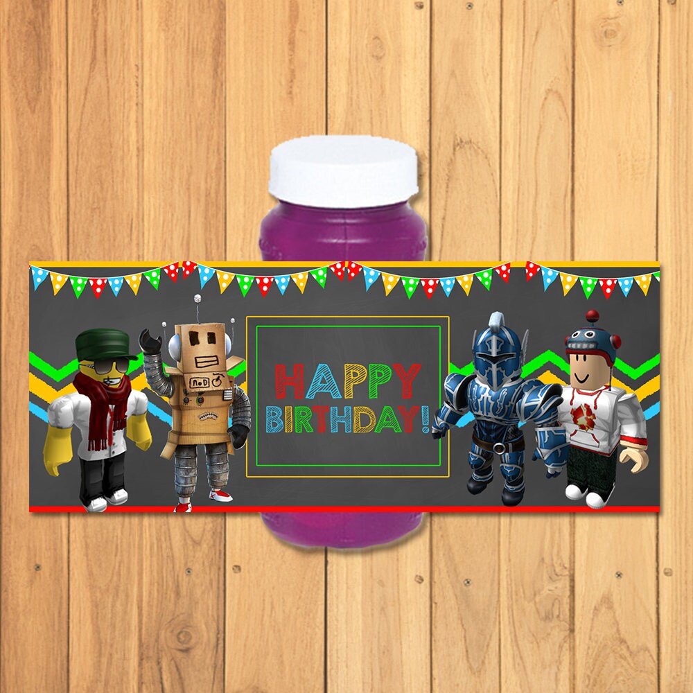 Roblox Capri Sun Labels Chalkboard Roblox Drink Label Etsy Yellow