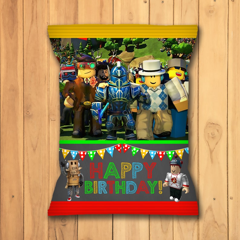 roblox centerpiece roblox happy birthday party centerpiece roblox party printables roblox party favors roblox video game 100694