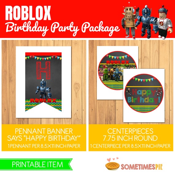 Roblox Birthday Party Package Roblox Birthday Printables Roblox Birthday Party Favors Roblox Party Printables Roblox Sign 100694 - como intercambiar los robux a otra cuenta easy robux today app