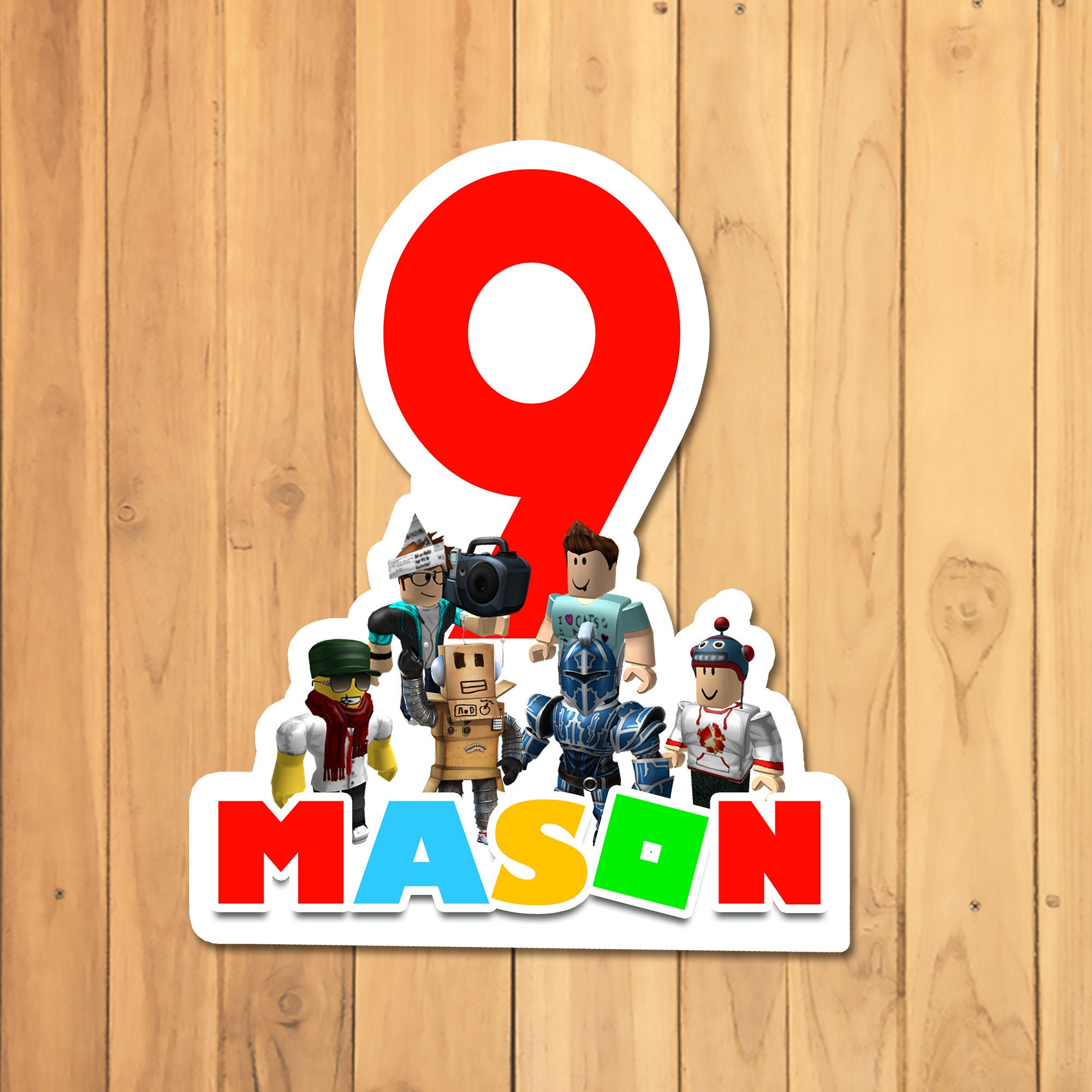 Roblox Cake Topper Red Roblox Birthday Party Cake Topper - Etsy India