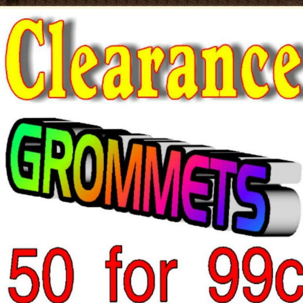 CLEARANCE!! Lot 50 - Overstock Silicone GROMMETS, Food safe, 99c, 5/16 & 3/8"