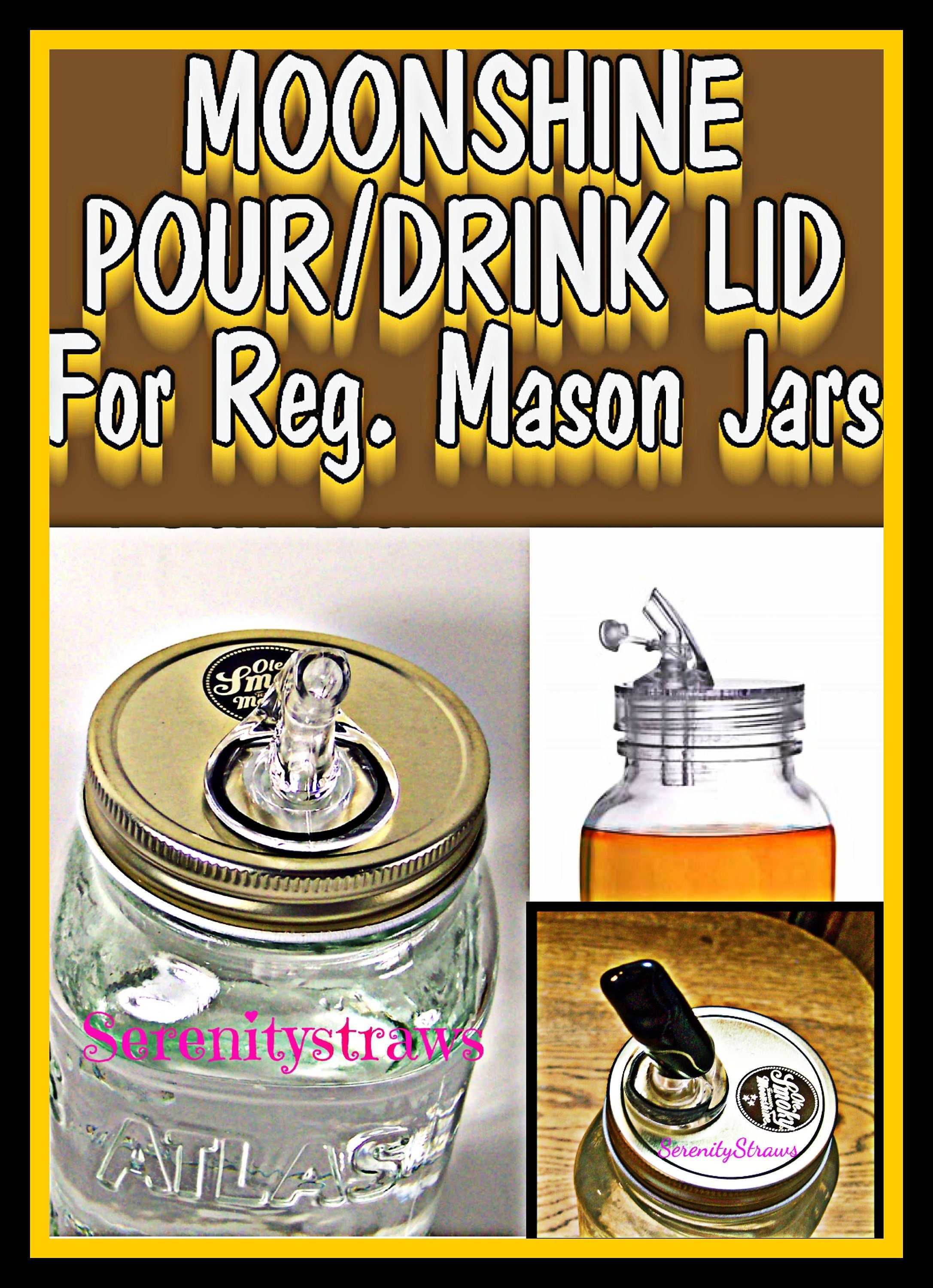 2pec Mason Jars Pour Spout Lids with Dust Caps Oil Salad Dispenser Top Fit  Regular Mouth 