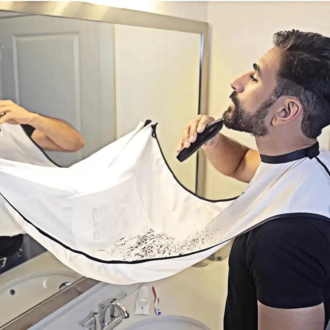 Waterproof Beard Trimming Apron, Hair Catcher to Keep Sink Clean - Etsy