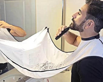 Waterproof Beard Trimming Apron,  Hair Catcher To keep sink clean