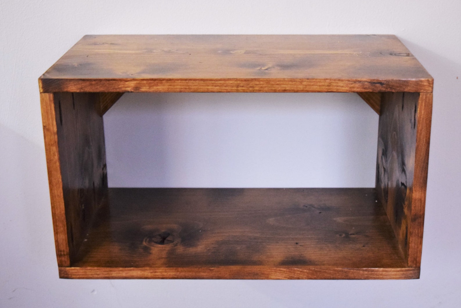 Floating Nightstand Wooden Floating Nightstand Rustic Etsy