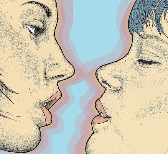 BLUE IS THE WARMEST COLOR MOVIE POSTER FILM A4 A3 ART PRINT CINEMA