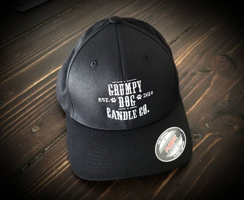 Grumpy Dog Candle Co. Logo Flexfit Hats Etsy
