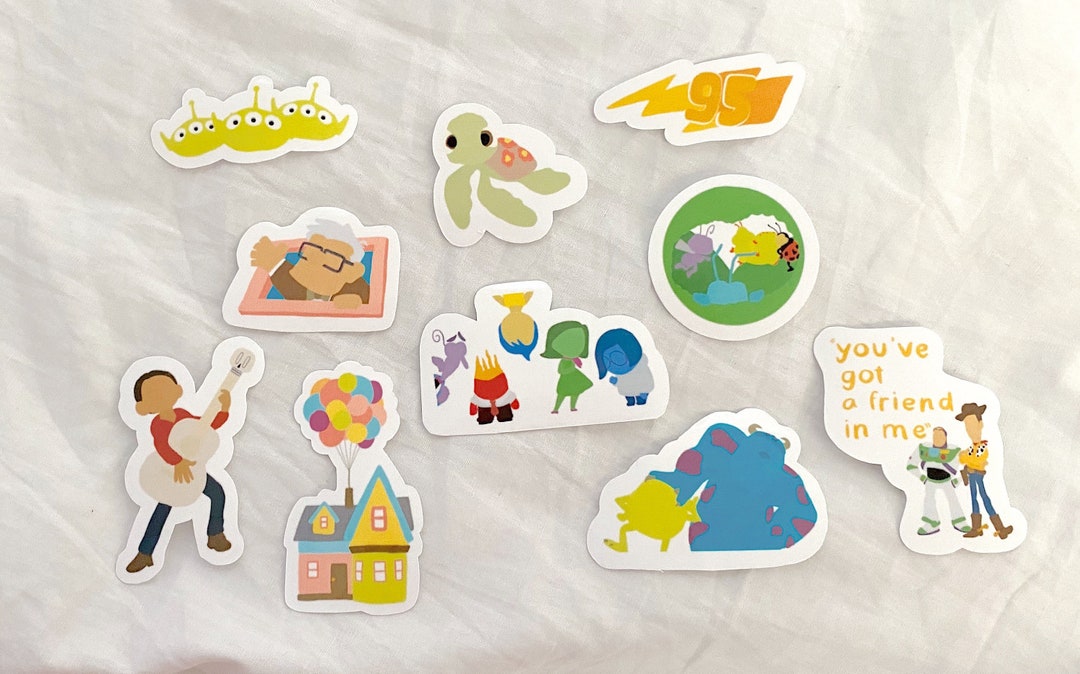 Pixar Sticker Pack - Etsy