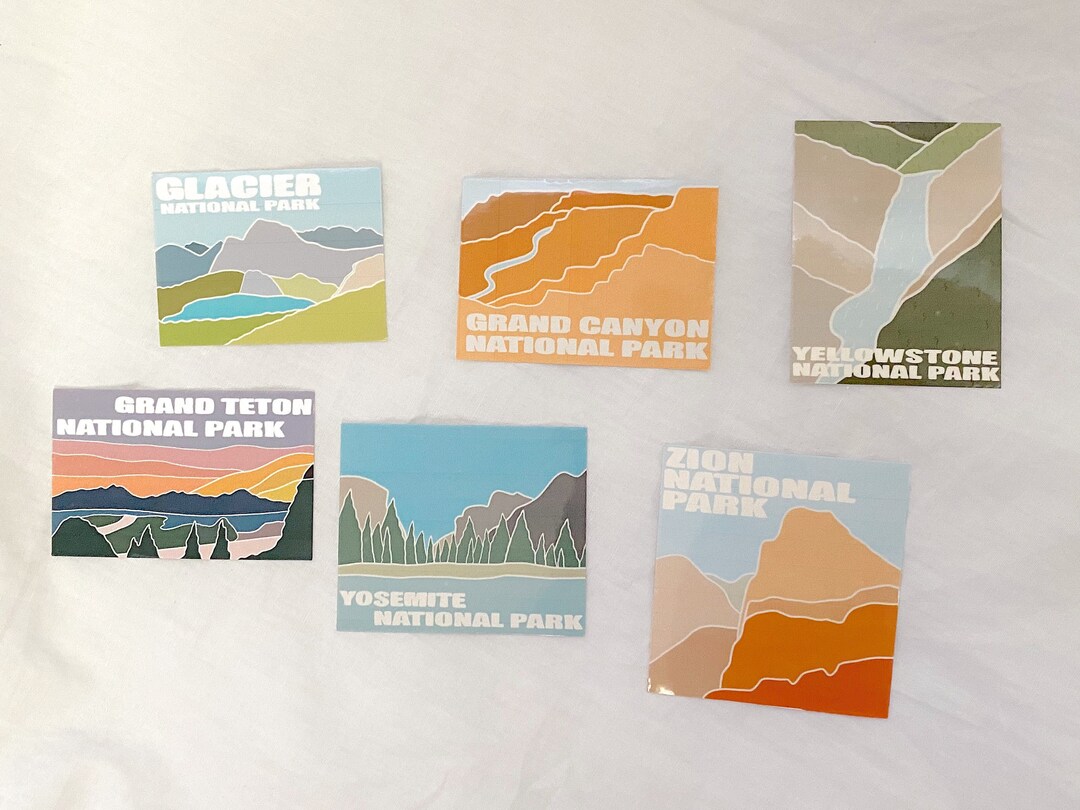 National Parks Sticker Pack - Etsy