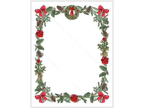 religious christmas letter borders