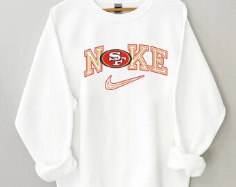 Handmade Vintage Style San Francisco Football Crewneck; Football Sweatshirt, SF Football Sweatshirt, Football Gift