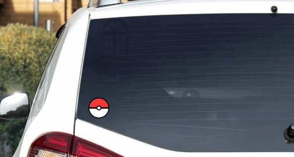 3.5 Pokémon Poké Ball Icon Symbol Vinyl Decal Art for Cars, Windows,  Laptops
