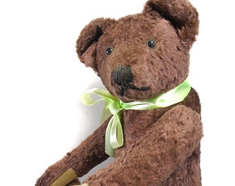 Künstler-Antik-Stil-Teddybär, handgemachter Teddybär, Künstler-Teddybär für Sammler, Künstler-Teddybär, Weihnachtsgeschenk, Stofftier 12,5 "