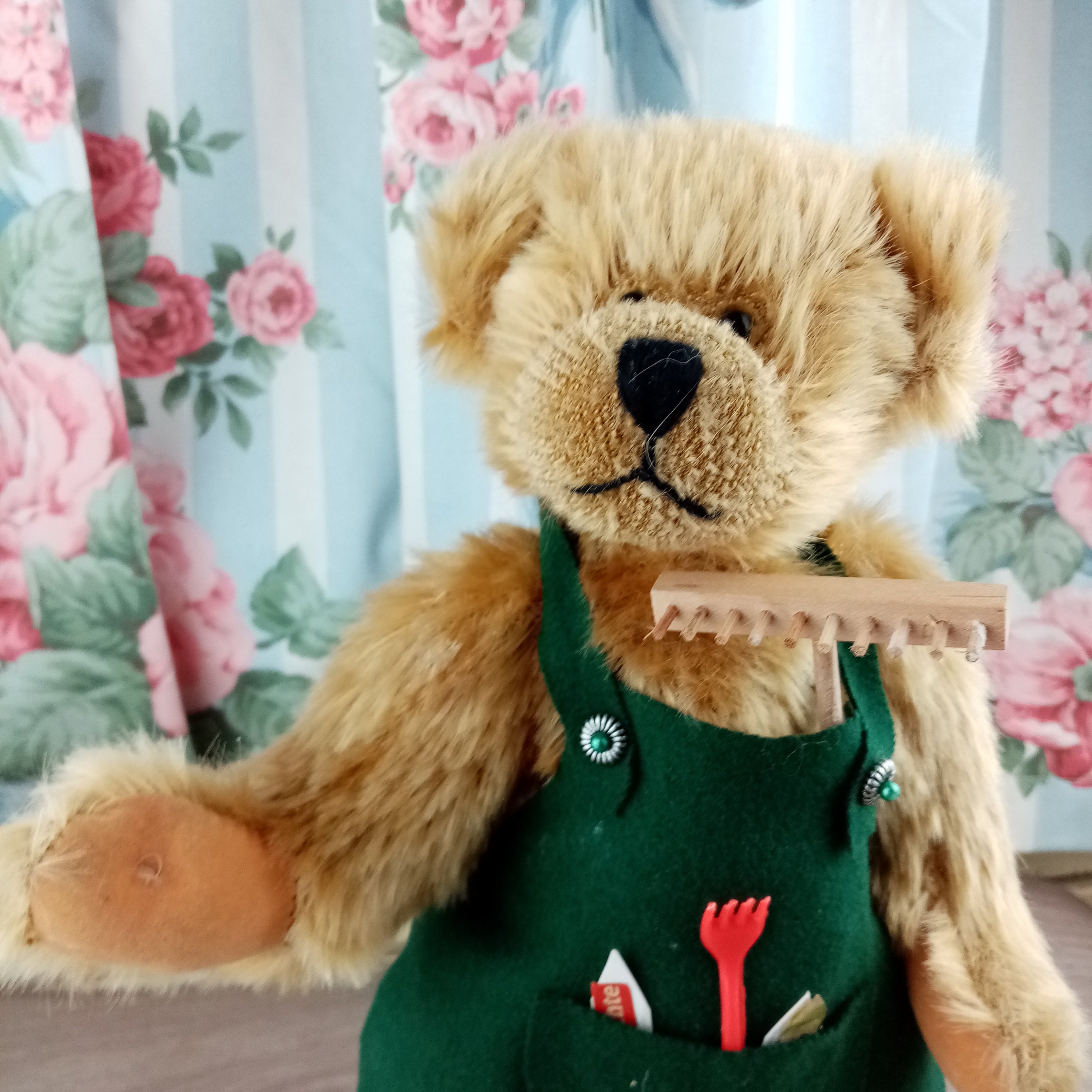 Sunkid 2000 Millennium Teddy Bear Jointed Gardener Teddy Teddy Bear for Collectors Artist Teddy Bear Heirloom Bear Stuffed Animal 13.3 Etsy UK