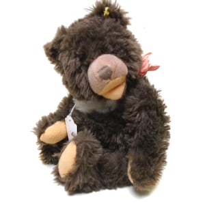 Vvintage Steiff Teddy bear, Steiff Cosy Teddy, Dralon Plush Teddy , Made by Steiff circa 1960s, 18cm - 7&quot;