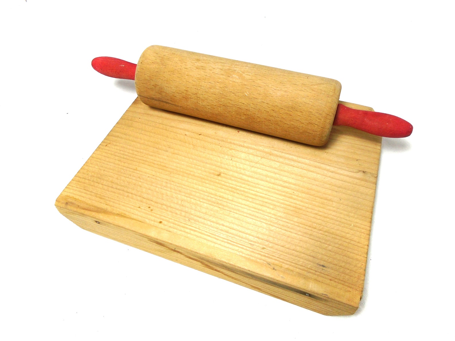 Vintage Children Rolling Pin and Board Wooden Cooking and Etsy