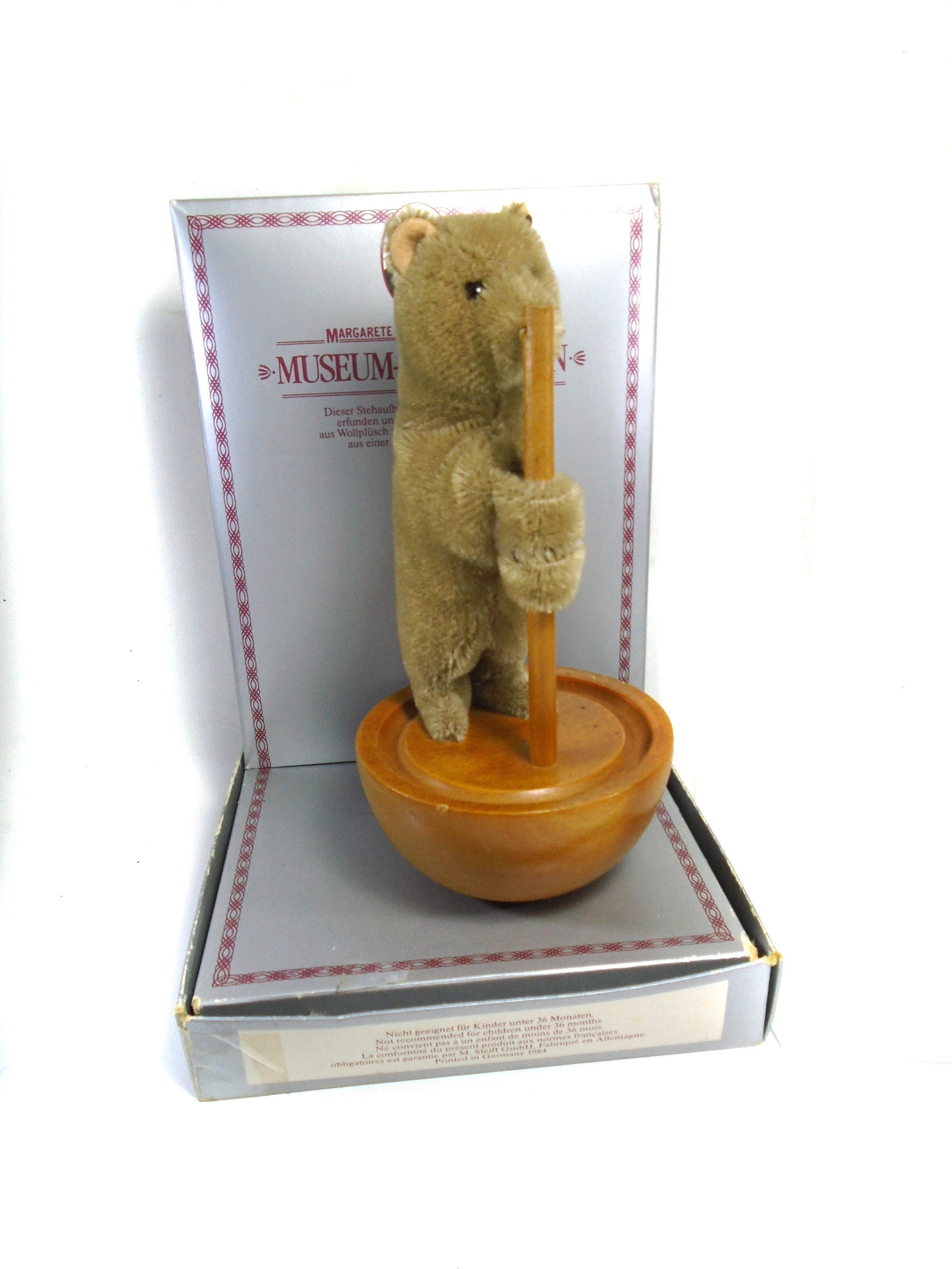 STEIFF TEDDY BEAR c.1908 Replica #0157/42 MARGARETE WOODBURY 16 Cream –  Get A Grip & More
