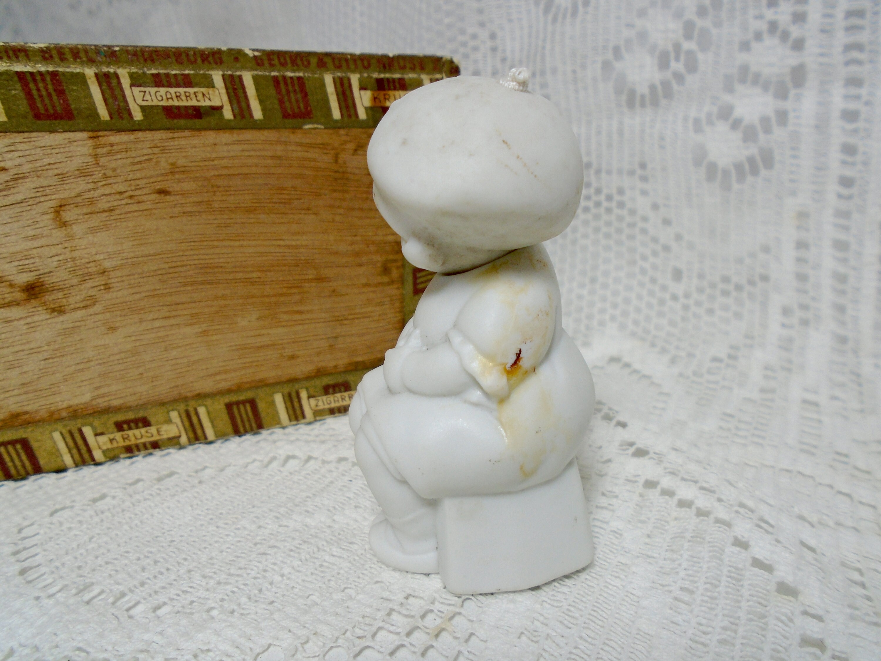 Antique German Nodder Doll Bobble Head Girl Sitting on a Etsy