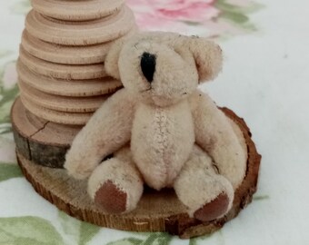 Miniature Teddy Bear , Artist Antique Style Teddy Bear, Handmade Teddy , Artist teddy bear for collectors, Artist Teddy Bear, 2.3"