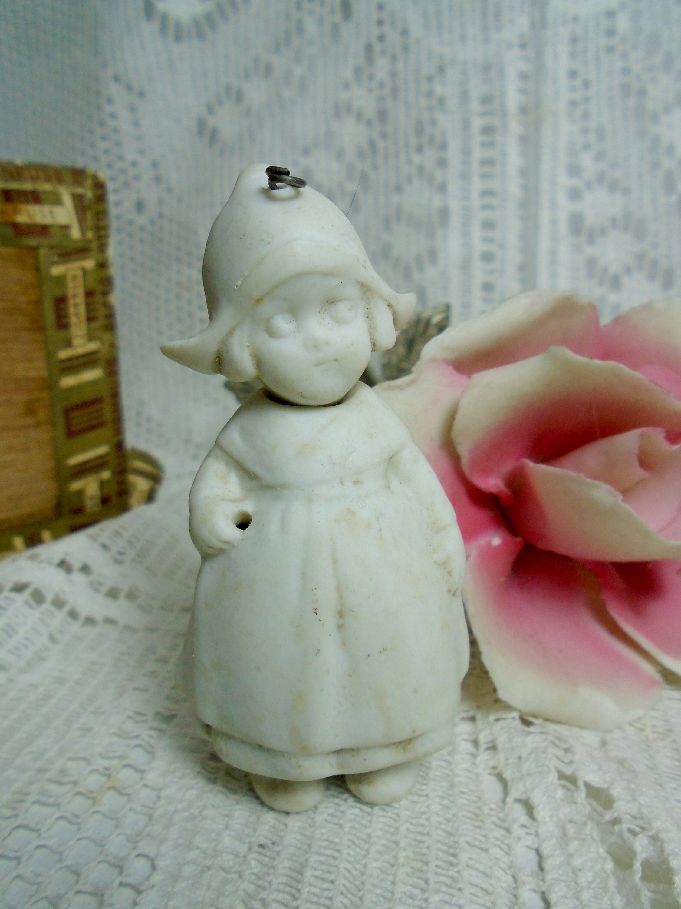 Antique German Nodder doll bobble head Dutch Girl Miniature Etsy