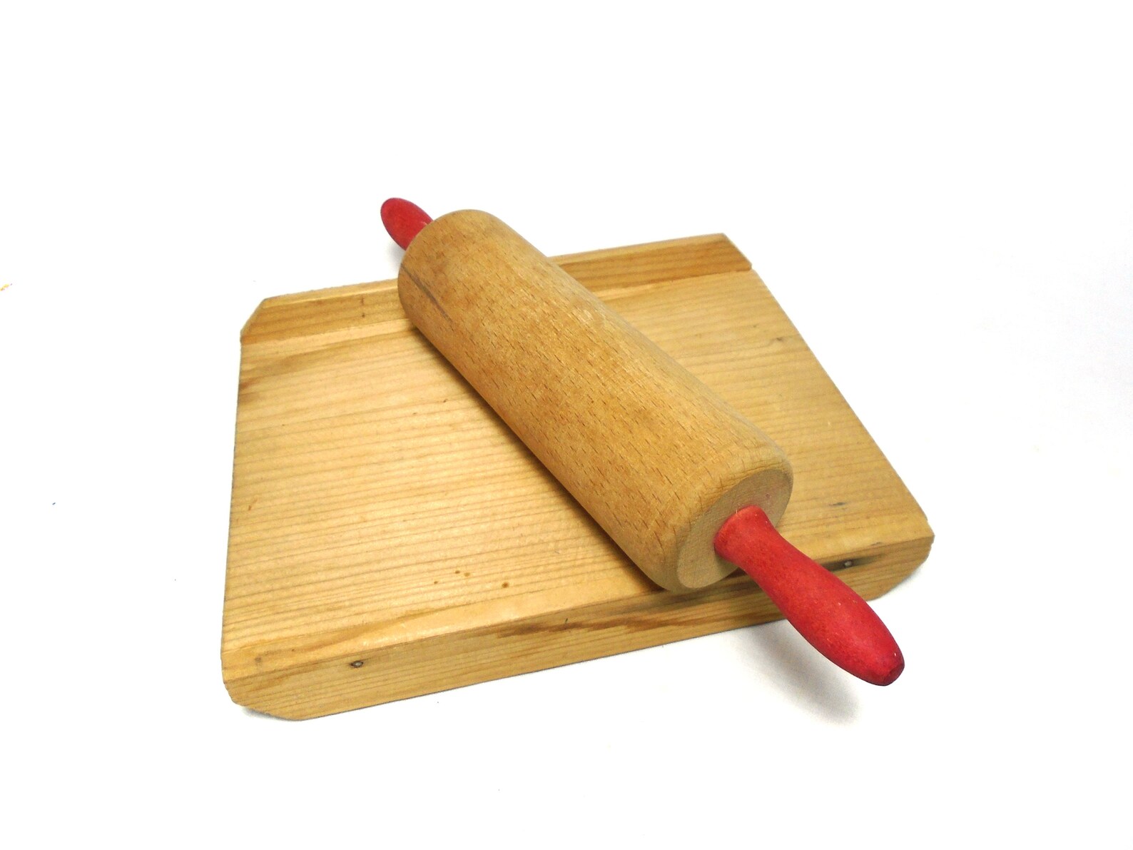 Vintage Children Rolling Pin and Board Wooden Cooking and Etsy