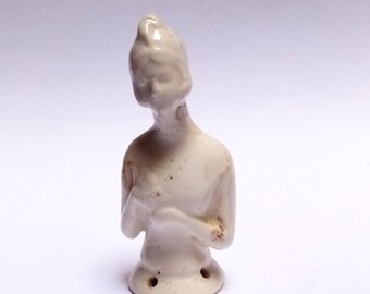 アンティークドイツ製ハーフドールミニチュア 1920年代ビクトリア朝