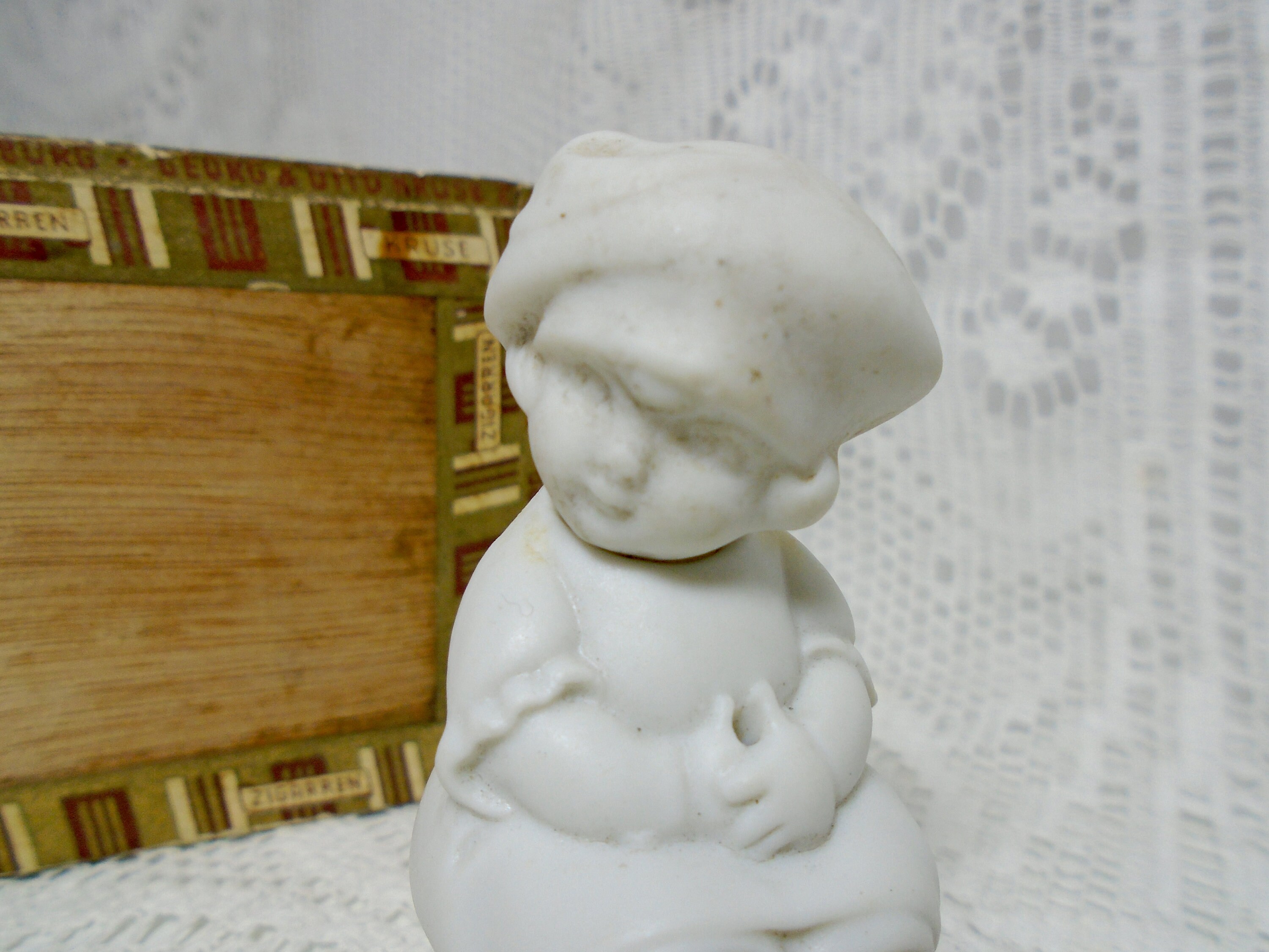Antique German Nodder Doll Bobble Head Girl Sitting on a Etsy