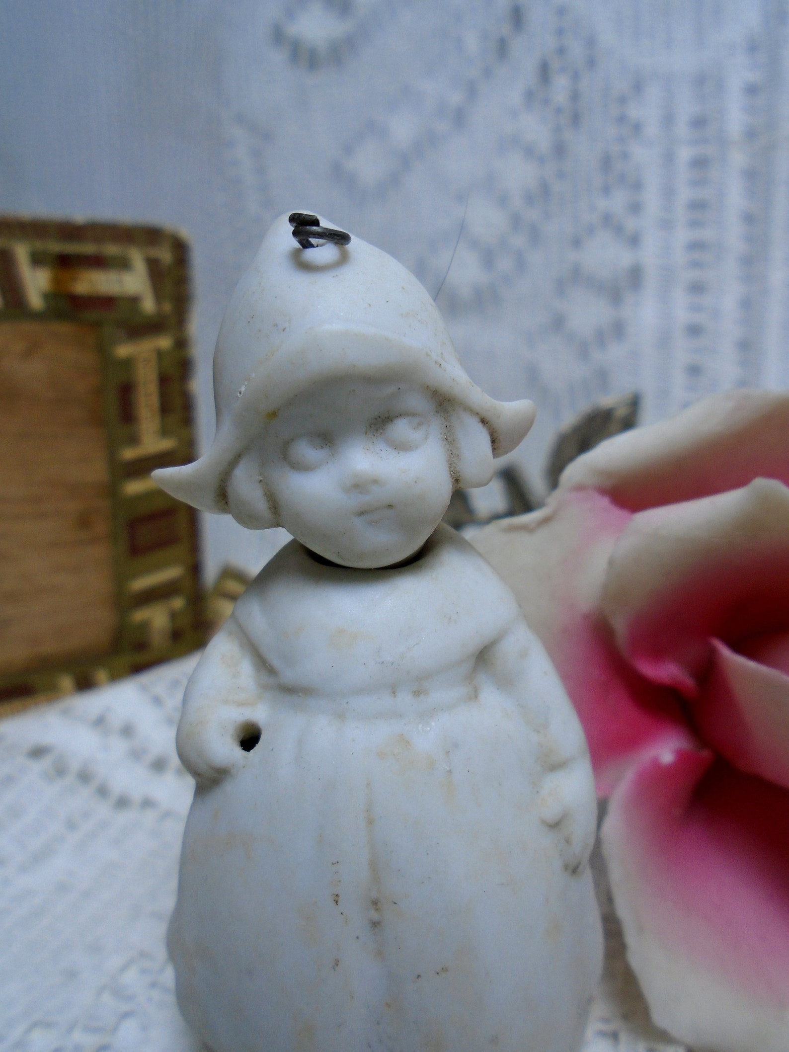 Antique German Nodder doll bobble head Dutch Girl Miniature Etsy