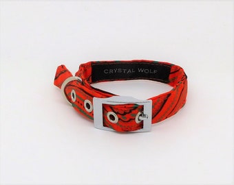 Pretty Dog Collar, Small Dog Collar, Geometric Collar, Swarovski Crystals, Fabric collar. Puppy Collar, House Collar