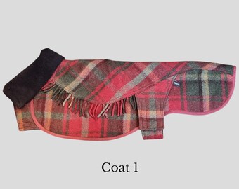 ready to wear dog coats, various sizes, one offs