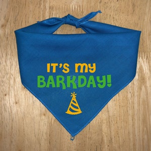 It's My Barkday - Pet Dog Tie Triangle Bandana
