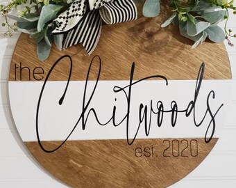 Door Sign Bedroom Door Sign Customized Printed Wood Sign Wall D\u00e9cor Floral Sign Personalized Door Sign Monogramed Sign Mancave Sign