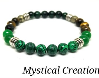 Brown Agate Fehu Rune Bracelet Viking Rune Bracelet Viking - 