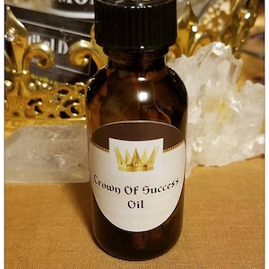 Crown Of Success Oil, Hoodoo Conjure Oil, Wiccan Pagan Oil
