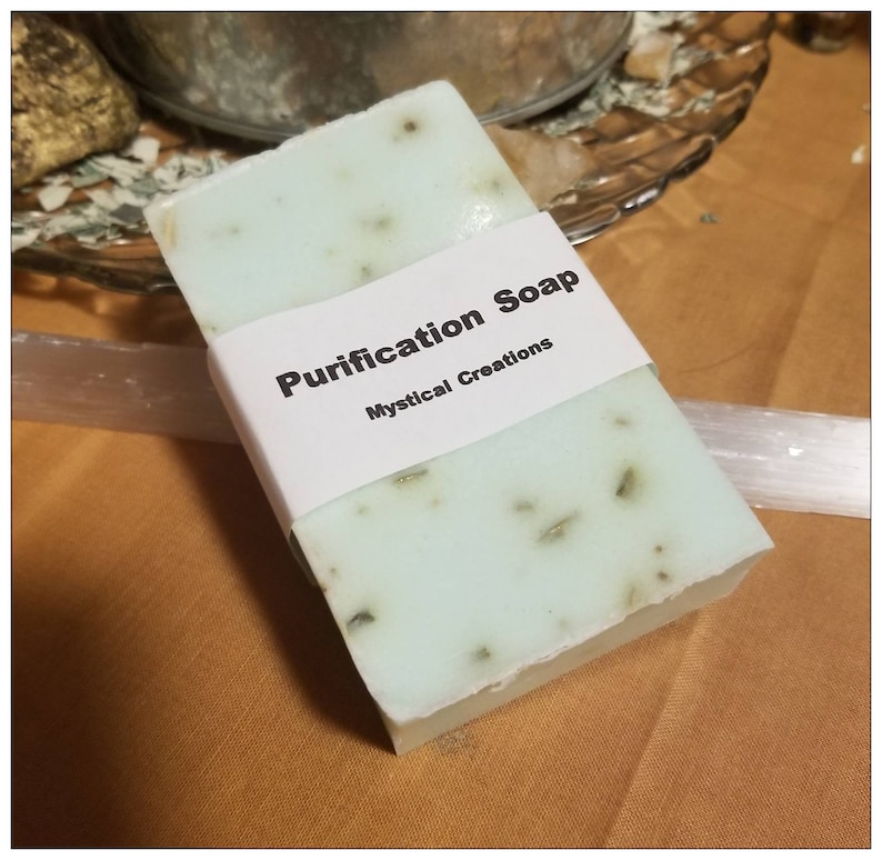 Purification Soap, Hyssop Soap, Essential Oils, Herbal Soap image 1