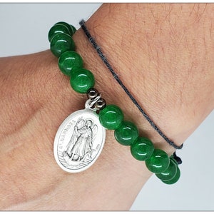 Archangel Raphael Healing Bracelet. Catholic Charm Bracelet. Archangel Unisex Bracelet.